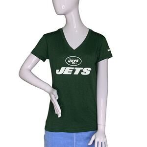 NFL Team Apparel Nike Dri-Fit Women’s Jets Green Tee Size Small